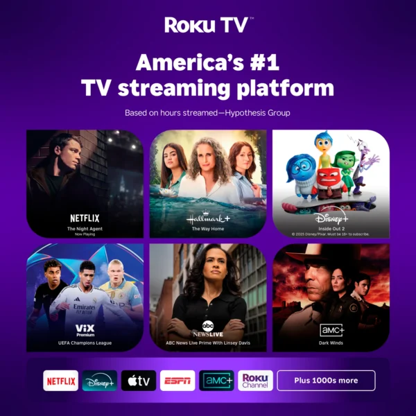 40” Hisense Unbreakable H4 Series Roku Smart TV - Image 4