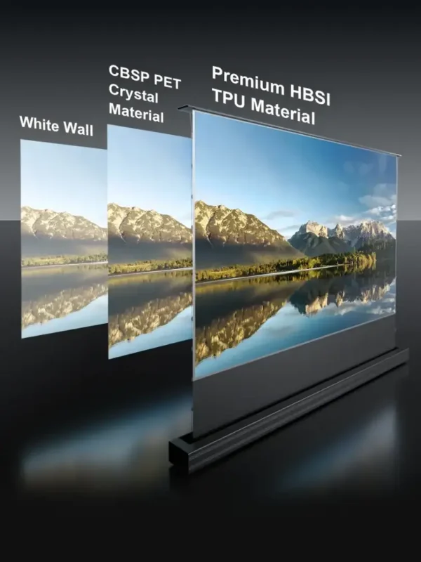 120” Unbreakable ALR-F220C Motorized Floor-Rising UST Projector Screen - Image 6