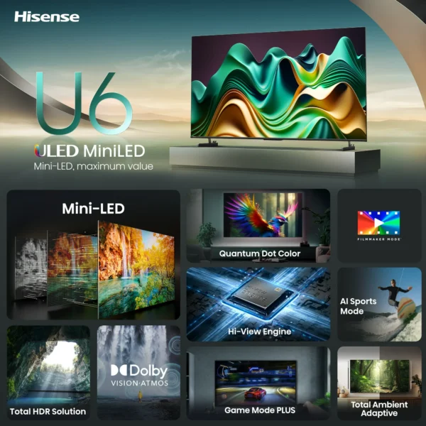 Hisense 85” Unbreakable Mini-LED 4K Smart TV - Image 4
