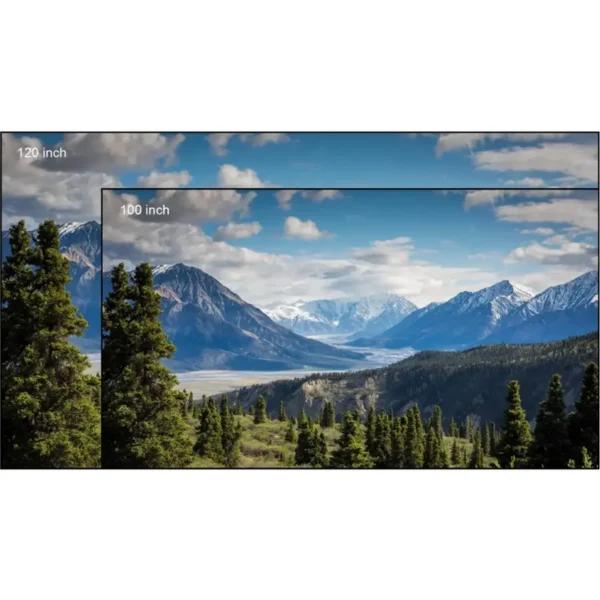 100” Unbreakable ALR C-100 UST Projector Screen – 4K/8K HDR, 3D - Image 5