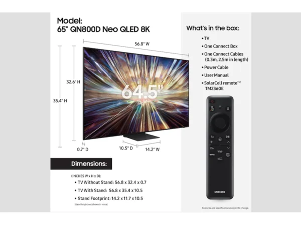 65” Unbreakable Neo QLED 8K Smart TV - Image 4