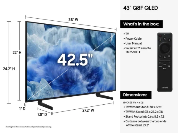 43” Unbreakable QLED 4K Smart TV - Image 6